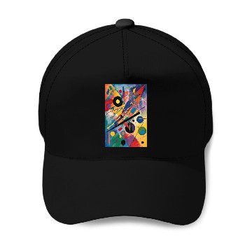 Discover Vibrant Abstract Geometric Painting Baseball Caps