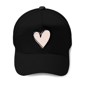 Discover Pink heart Baseball Caps