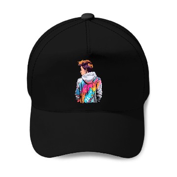 Discover hooded boy Baseball Caps