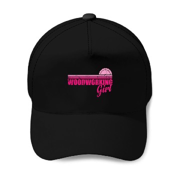 Discover Woodworking Girl Forest Worker Baseball Caps