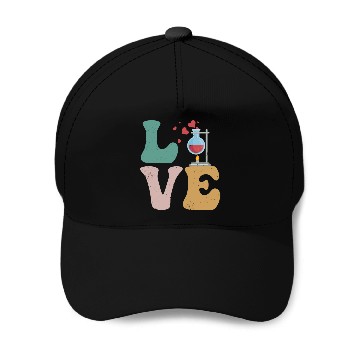 Discover Chemistry Chemist Science LOVE Baseball Caps