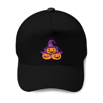 Discover Hocus Spook-us: Witch Pocus Pumpkins Light Baseball Caps