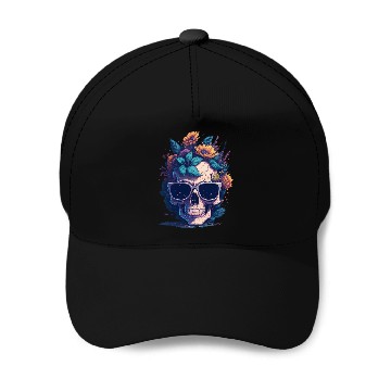 Discover Floral Skull | C05 Baseball Caps