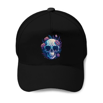 Discover Floral Skull | C16 Baseball Caps