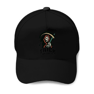 Discover Trick or Treat Grim Reaper Baseball Caps