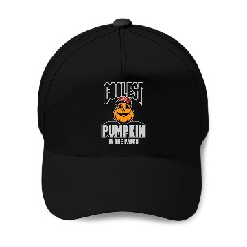 Discover JACK-O-LANTERN IS THE COOLEST ON THE PUMPKIN PATCH Baseball Caps