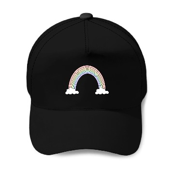 Discover Pastel Rainbow Love Baseball Caps