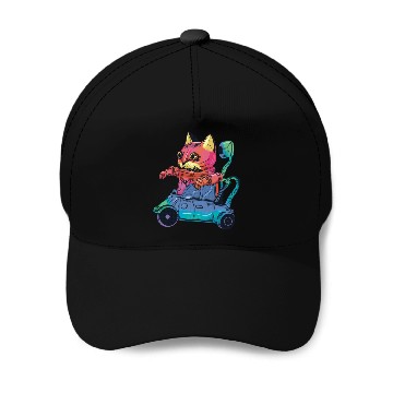 Discover Robot Cat Driver Cat Lover Baseball Caps
