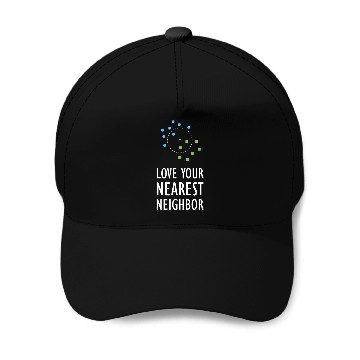 Discover Machine Learning Nearest Neighbor Algorithm AI Art Baseball Caps