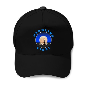 Discover Paddling Vibes - Moon - Paddle Boarder Baseball Caps