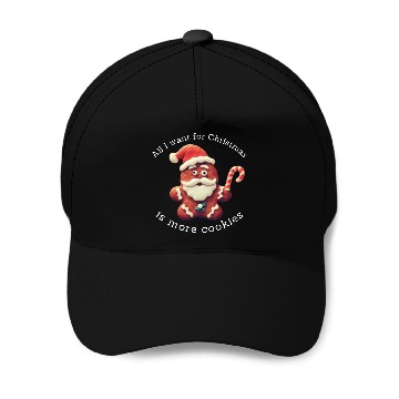 Discover Funny Christmas Cookie Baseball Caps
