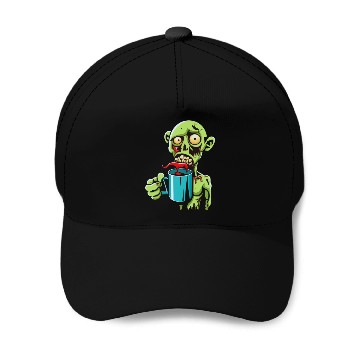 Discover green zombie Baseball Caps