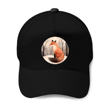 Discover Fox in Winter Baseball Caps