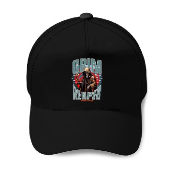 Discover Grim Reaper Greetings Baseball Caps