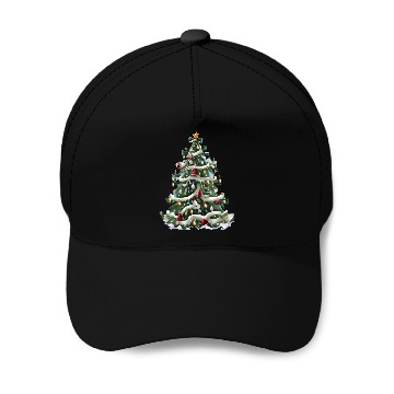 Discover Christmas tree7 Baseball Caps