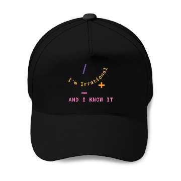 Discover Irrational Math Lover Baseball Caps