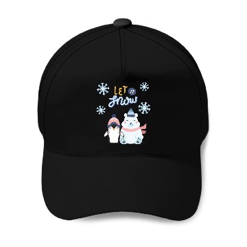 Discover Let It Snow Baseball Caps