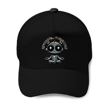 Discover Meditative Robot Baseball Caps