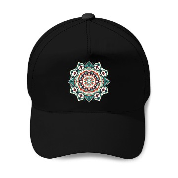 Discover Arabian Mandala Art Baseball Caps