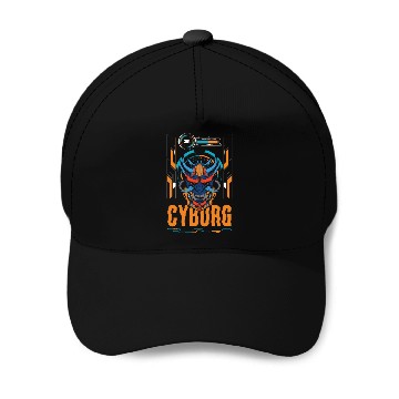 Discover Cyberpunk Android Synthwave Engineering Baseball Caps