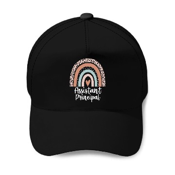 Discover Assistant Principal Rainbow Leopard Heart Baseball Caps