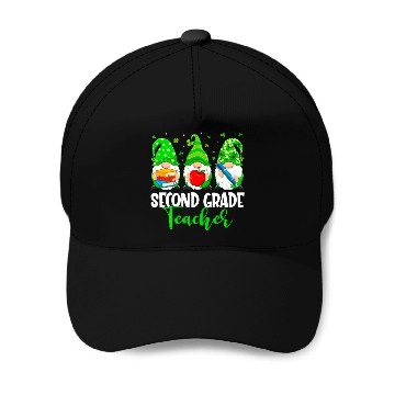 Discover Cute Gnomes 2Nd Grade Teacher Squad St Patrick Baseball Caps