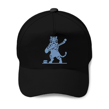 Discover Tiger Hockey Player Silhouette Baseball Caps