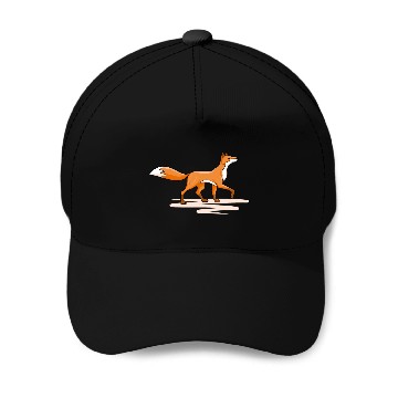 Discover cute red fox Baseball Caps