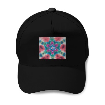 Discover Pink Starburst Baseball Caps