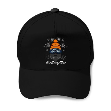Discover It's Skiing Time Baseball Caps
