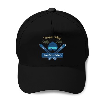 Discover freestyle skiing, redeo, misty Baseball Caps