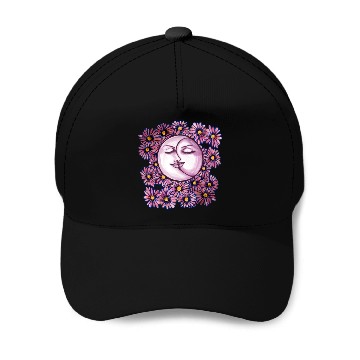 Discover Flower Moon Goddess Baseball Caps