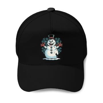 Discover frosty snowman creepy Baseball Caps