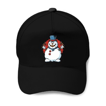 Discover frosty snowman creepy Baseball Caps