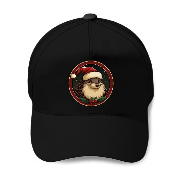 Discover Hedgehog Christmas Baseball Caps