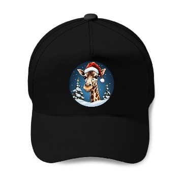 Discover Giraffe Christmas Baseball Caps
