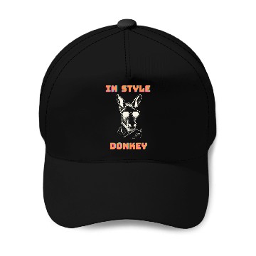 Discover In style Donkey retro Baseball Caps