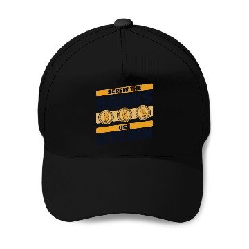 Discover Screw The Banks Use Bitcoin Blockchains Crypto Baseball Caps