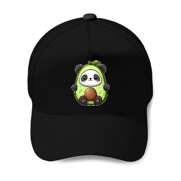 Discover Panda in avocado costume Baseball Caps