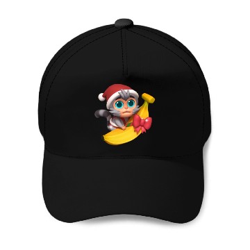 Discover Monkey Banana Baseball Caps