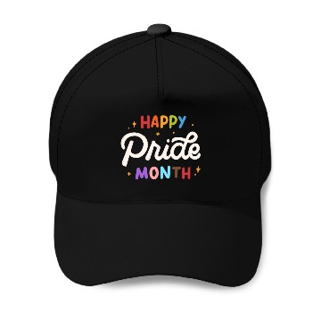 Discover Happy Pride Month Baseball Caps