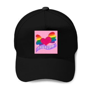 Discover Love Freedom Baseball Caps