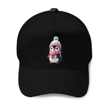 Discover baby penguin Baseball Caps