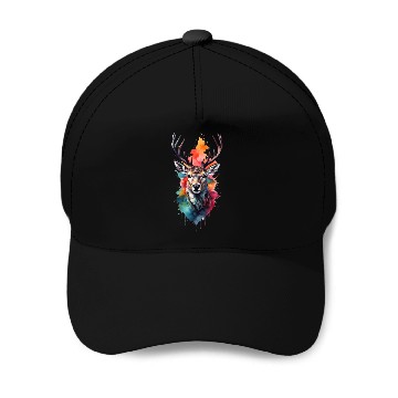 Discover Colorful Swamp Deer Baseball Caps
