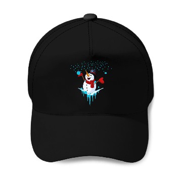 Discover Snowman Baseball Caps