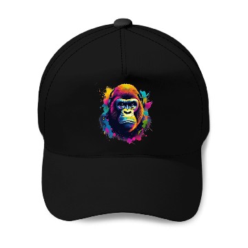 Discover Gorilla headphone Baseball Caps