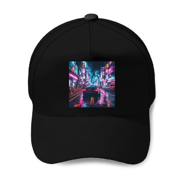 Discover Vaporwave Tokyo Baseball Caps