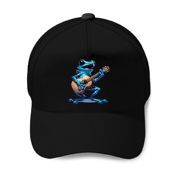 Discover Poison dart frog guitar Baseball Caps