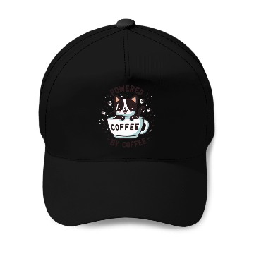Discover CAT - POWERED BY COFFEE Baseball Caps