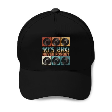 Discover Back To The 90's Vinyl Record Baseball Caps